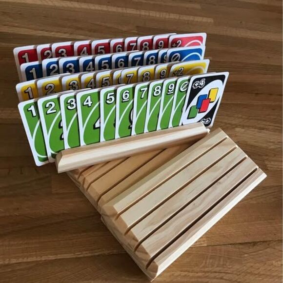 Handmade Playing Card Holders Set Of 4 - Picture 5 of 10